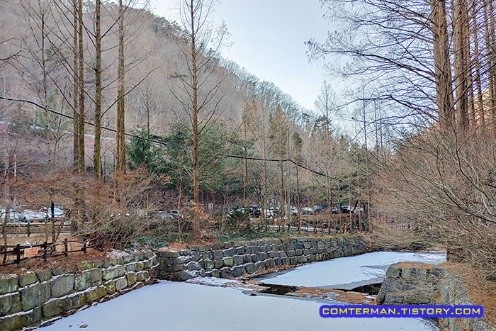 장태산 자연휴양림 설경