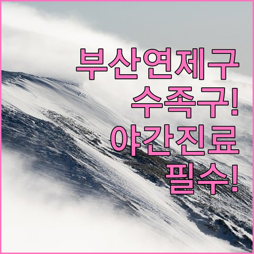 부산 연제구 수족구 병원 및 야간 진..