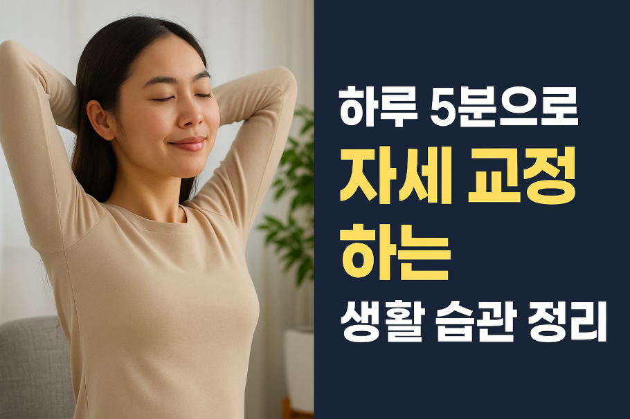 하루 5분으로 자세 교정하는 생활 습관 정리