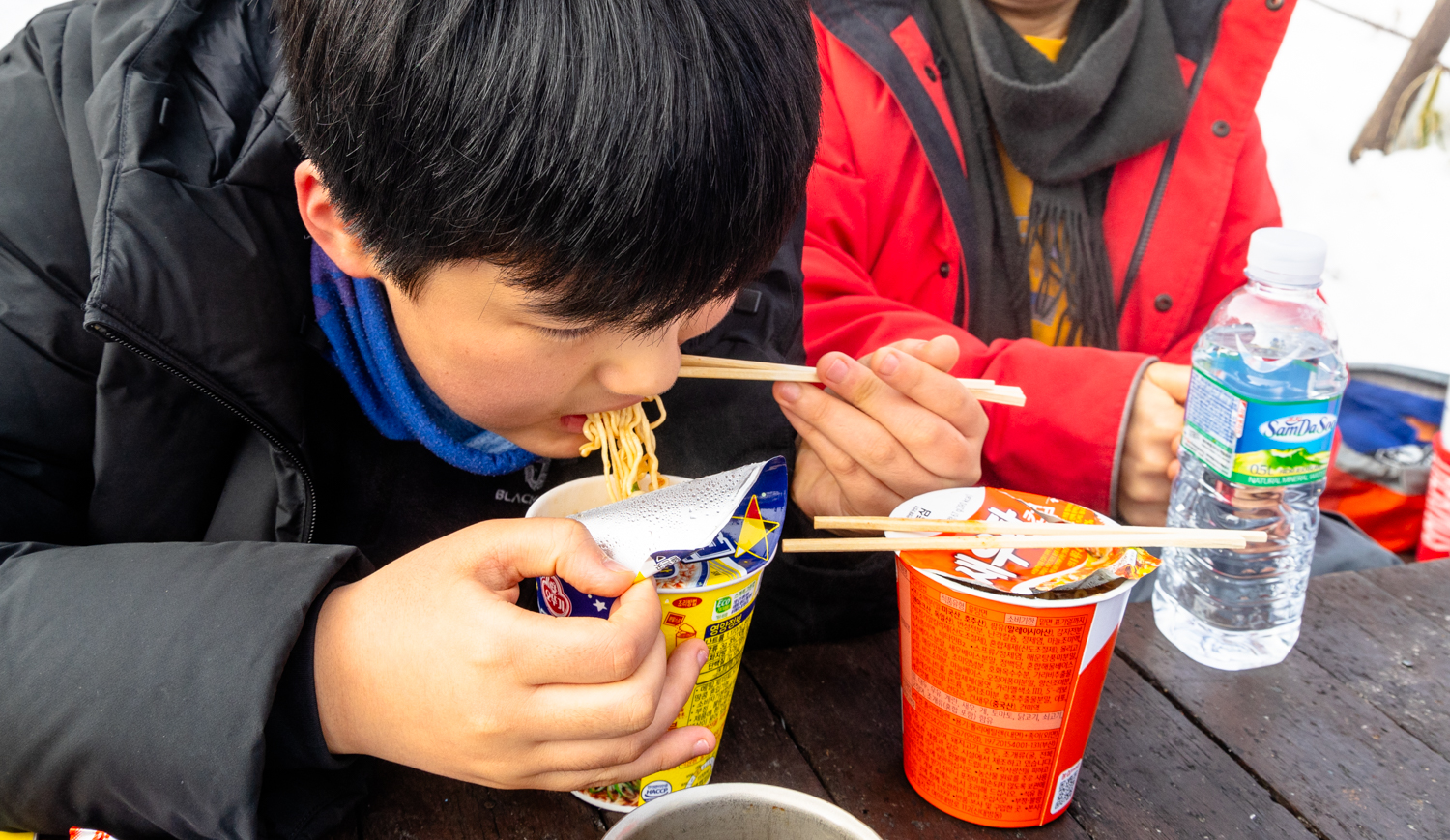 덕유산 향적봉 컵라면