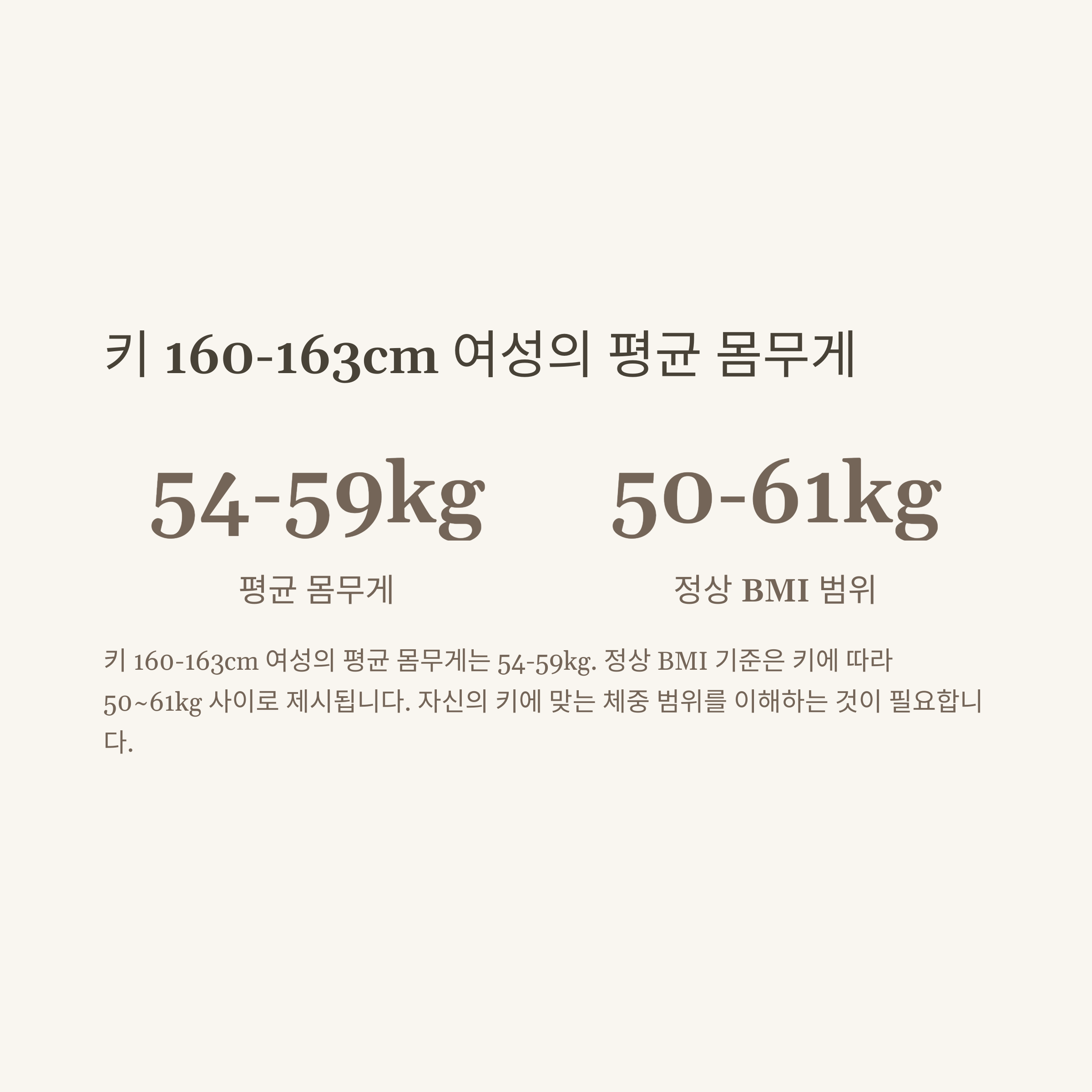 여자 평균 몸무게 키&middot;나이별 기준표｜중1&middot;초등&middot;160cm&middot;163cm 통계까지 완전정리6