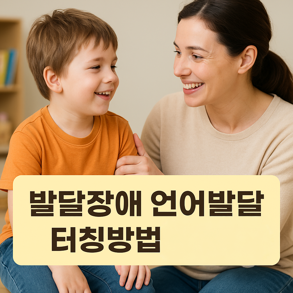 발달장애 언어발달 터칭방법 