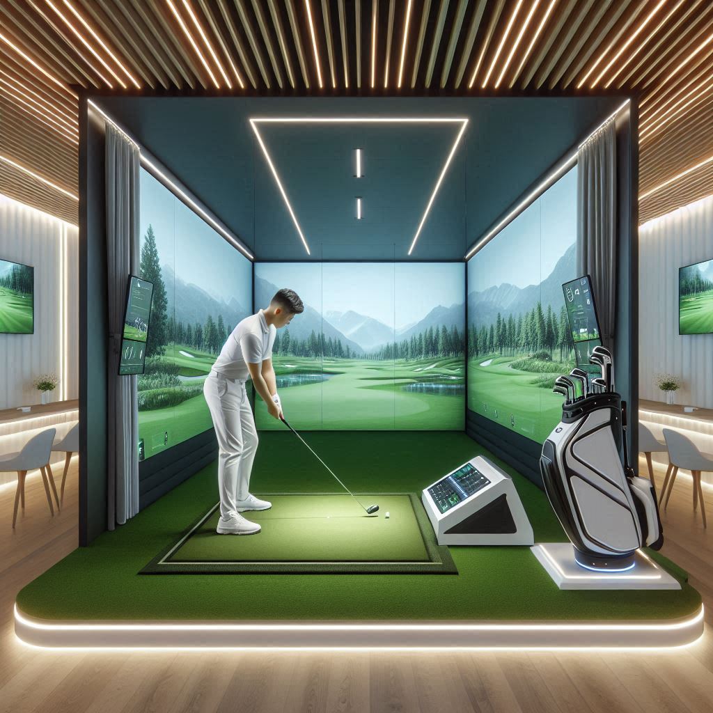 스크린골프장 배경