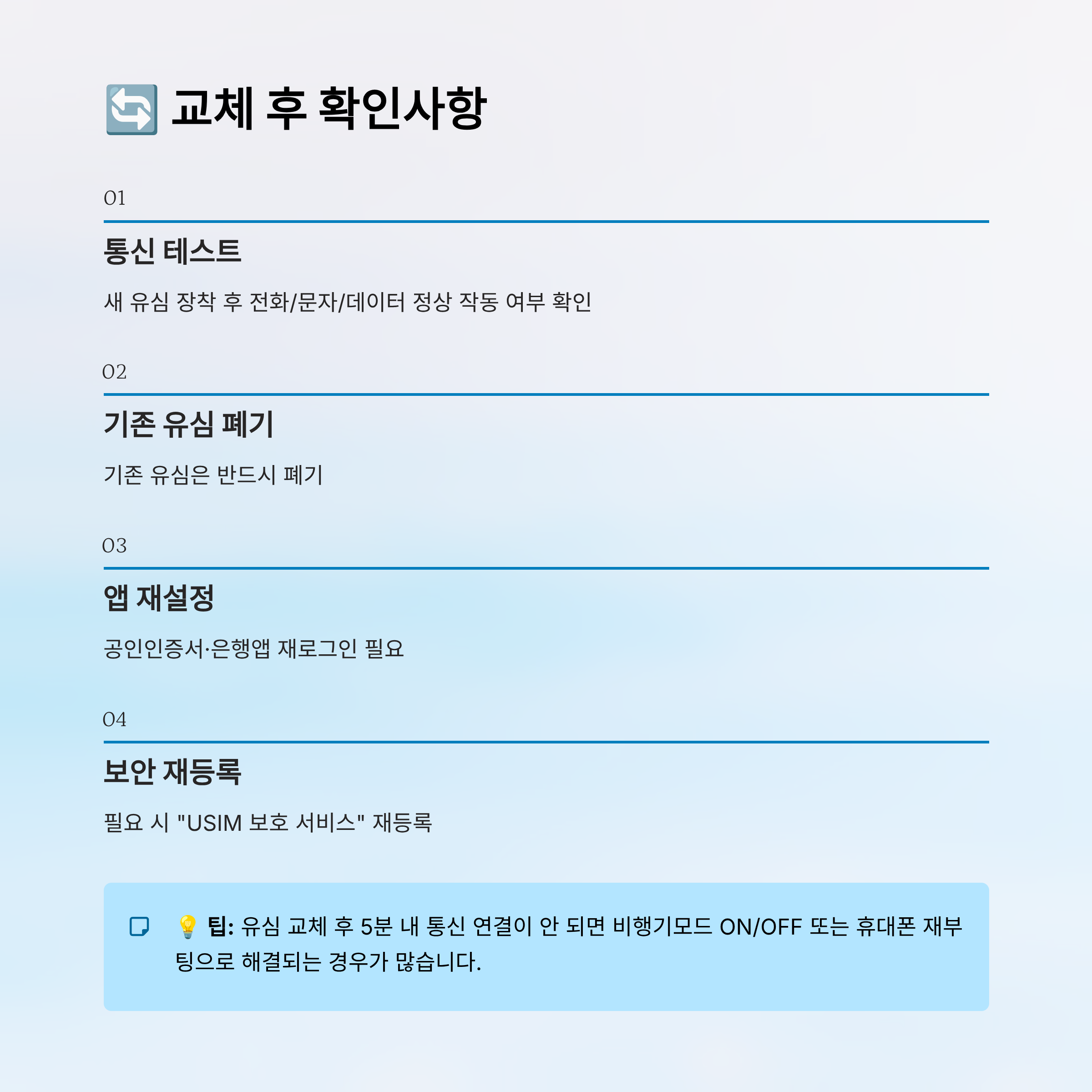 KT 유심 무료 교체 알뜰폰 포함|2025년 신청 대상·일정·방법 총정리