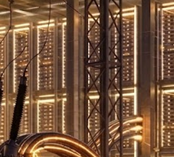 AI 데이터센터 시대&amp;#44; 전력 대장주 비교 총정리의 황금빛 전력 케이블과 데이터센터가 어우러진 고급스럽고 에너제틱한 투자 인사이트 이미지입니다.