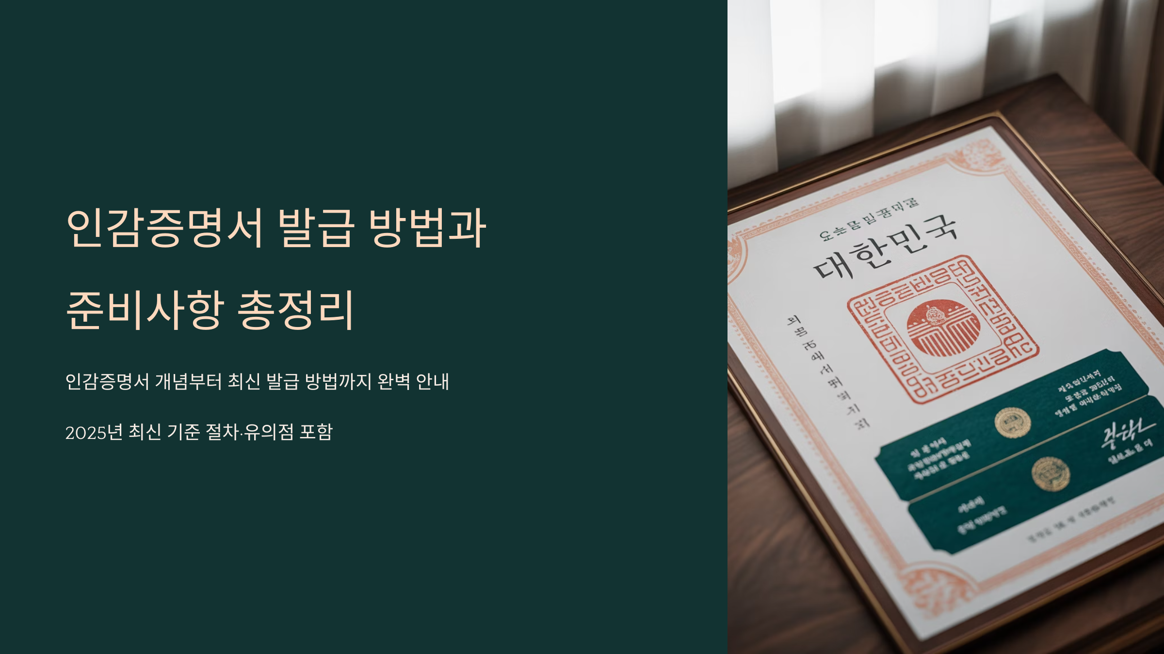 인감증명서 발급