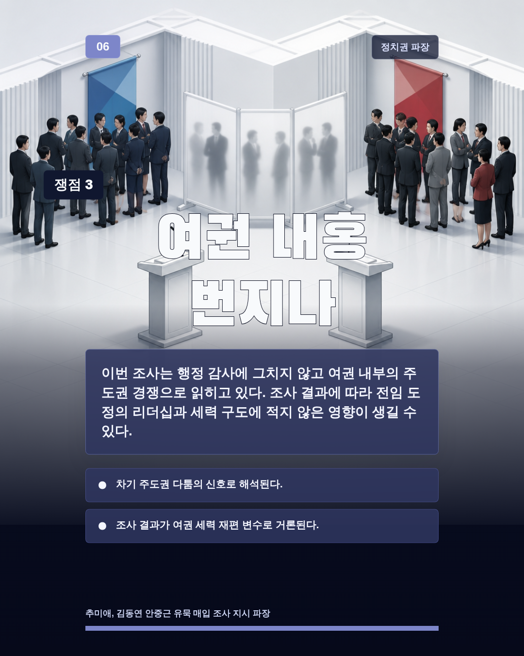 여권 내홍 번지나