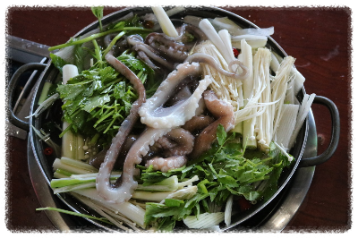 백합칼국수 삐쭉이