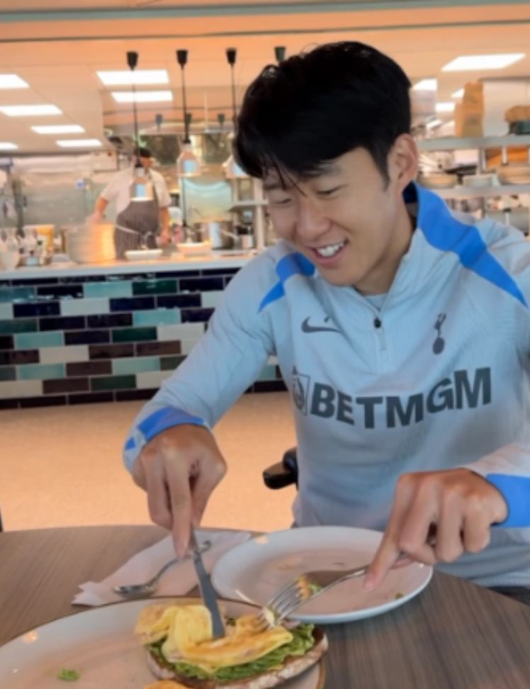 손흥민 아침 식단