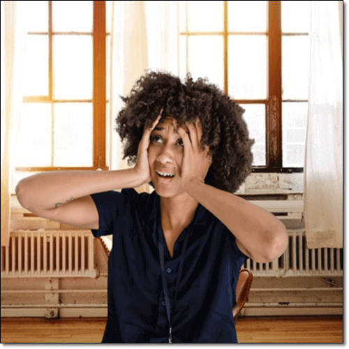 어지럼증이 심한 여성