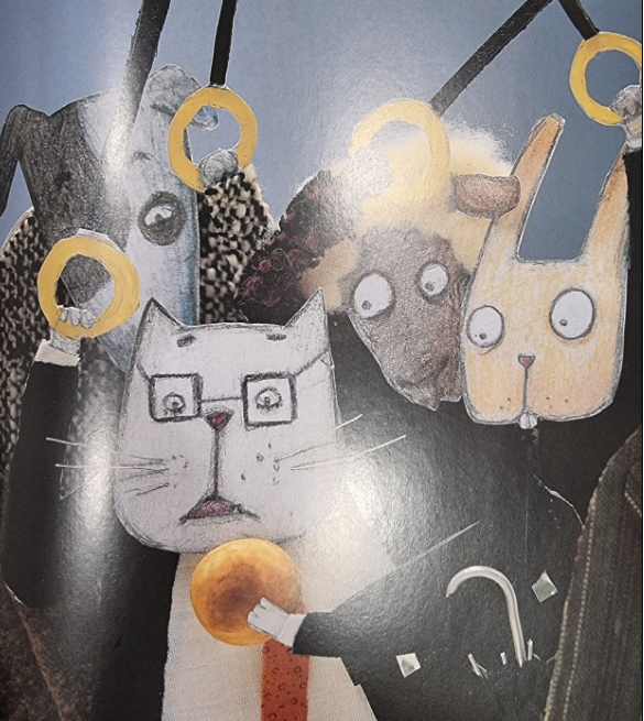 버스에 있는 아빠에게 구름빵을 전해준 아이들