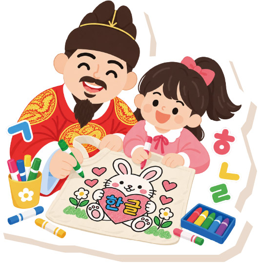 내 손으로 만드는 한글 가방 체험 안내 그림