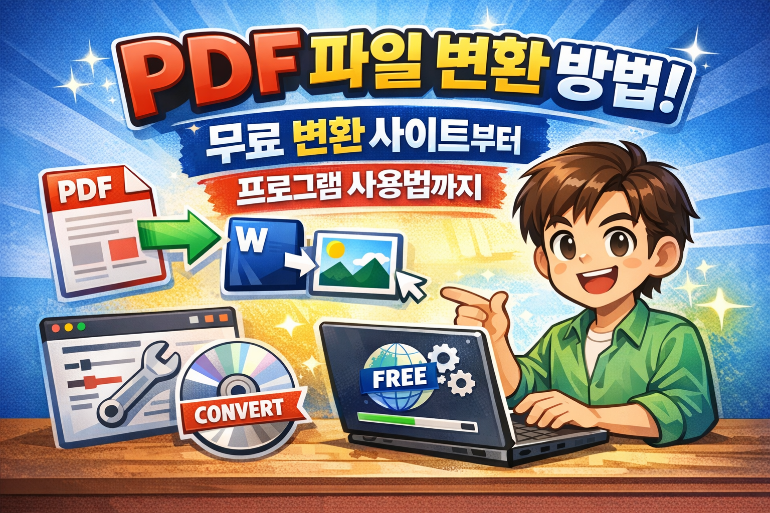 pdf 파일 변환 방법