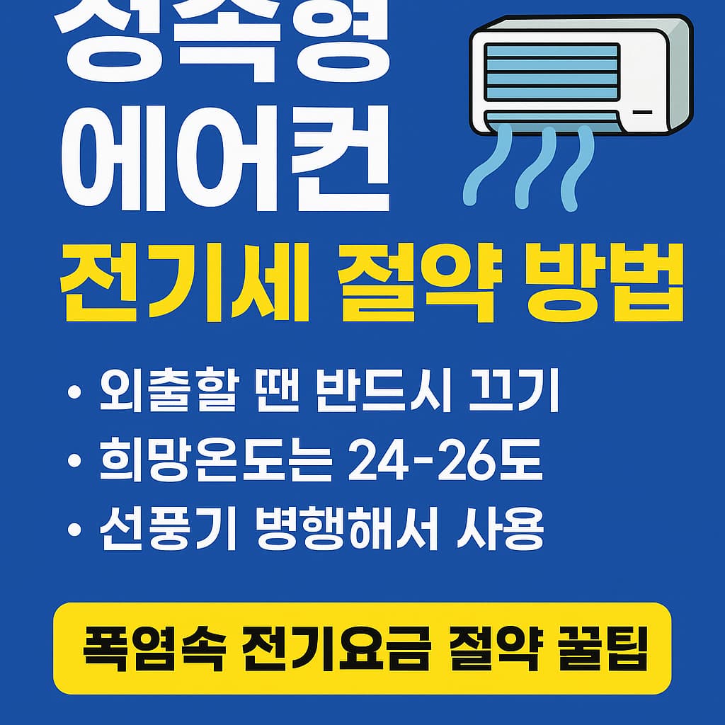 정속형 에어컨 전기세 절약방법