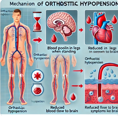 기립성 저혈압이 생기는 생리적 메커니즘