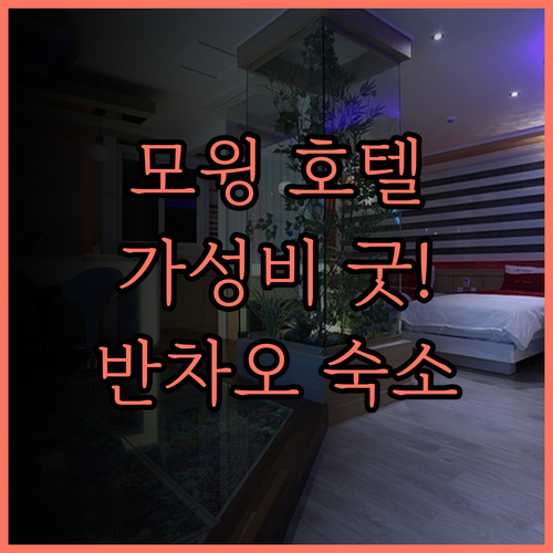 모윙 호텔 가성비 최고! 위치 최고!