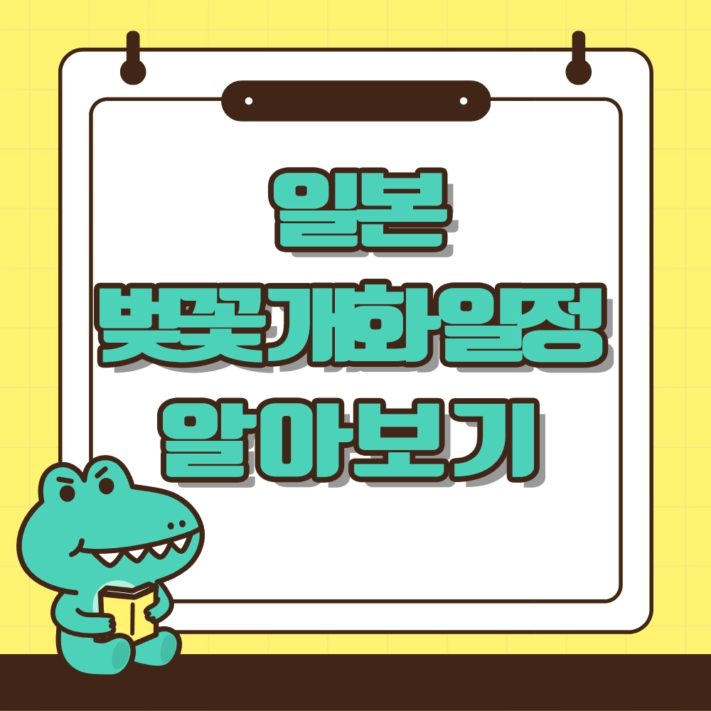 일본 벚꽃 개화시기