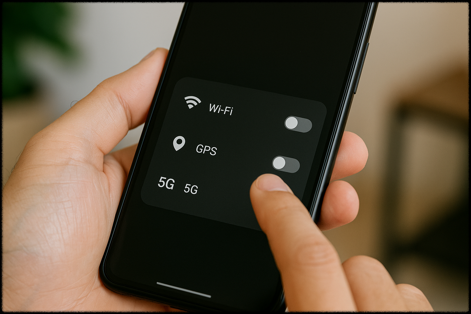 네트워크, GPS 기능 끄기로 배터리 절약