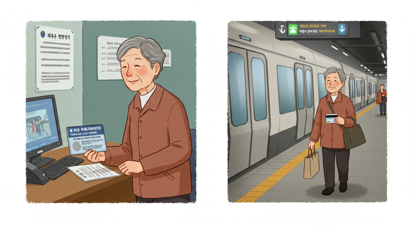 운전면허 반납 후 대중교통 이용