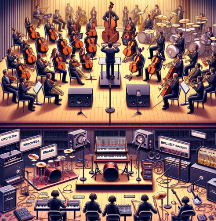 오케스트라와 밴드 관련 이미지