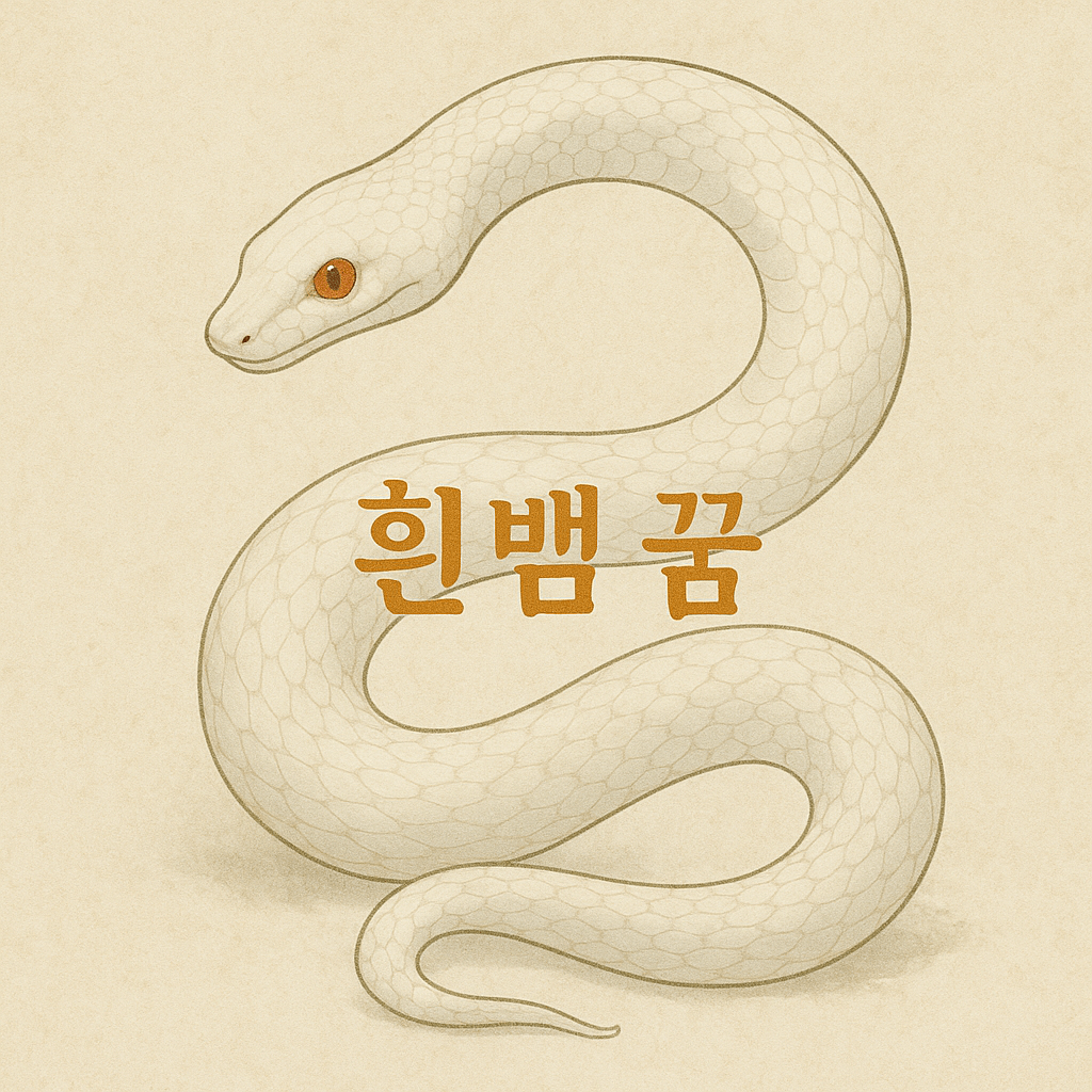 흰 뱀 꿈 해몽