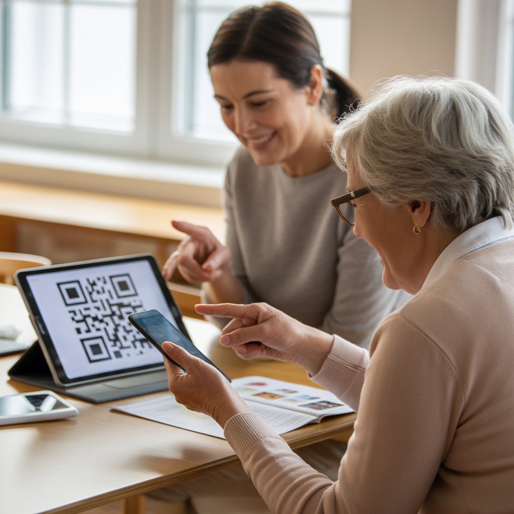60대 QR코드 찍는 방법(카메라로 쉽게 스캔하는 순서 안내)