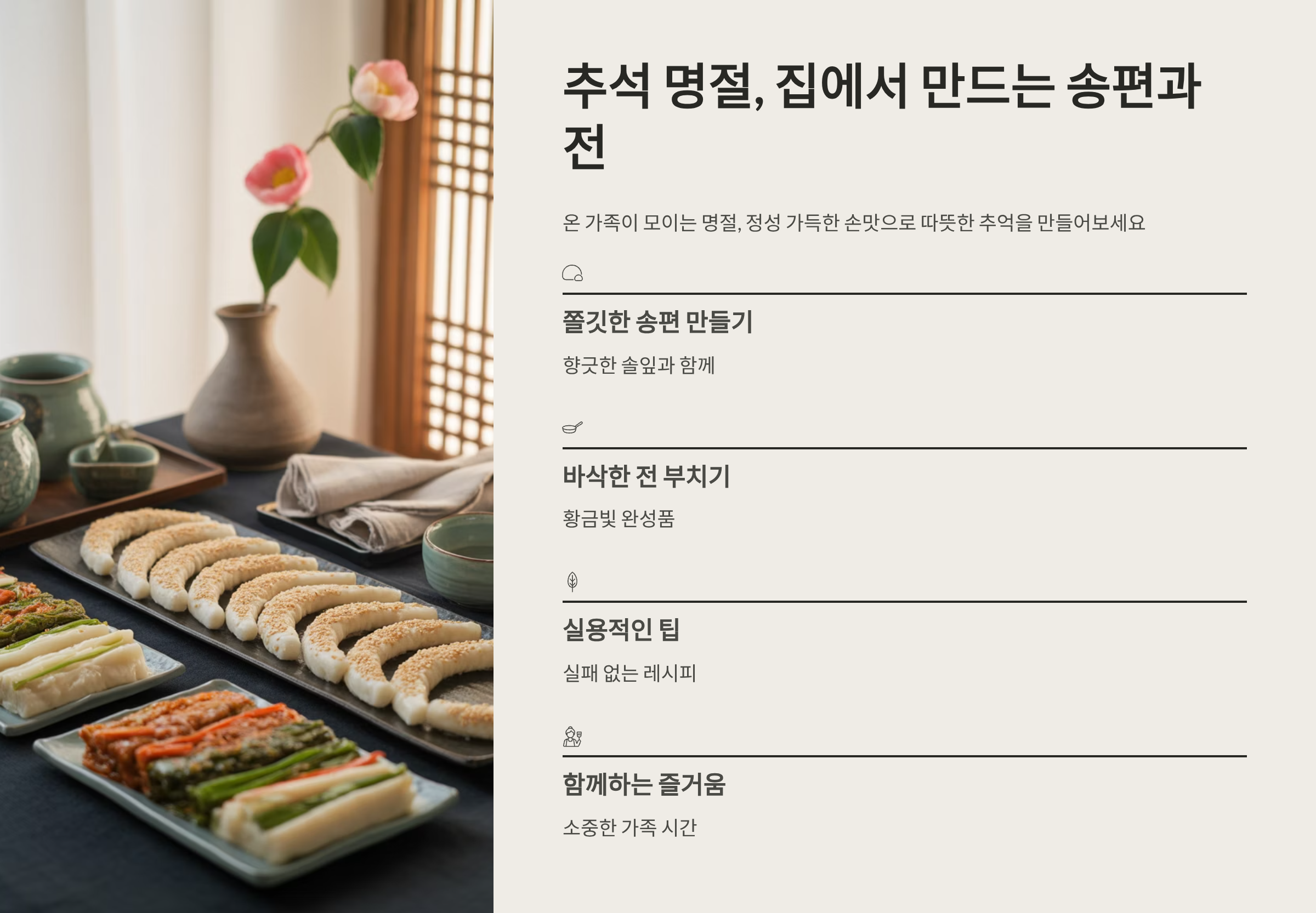 추석 명절 음식