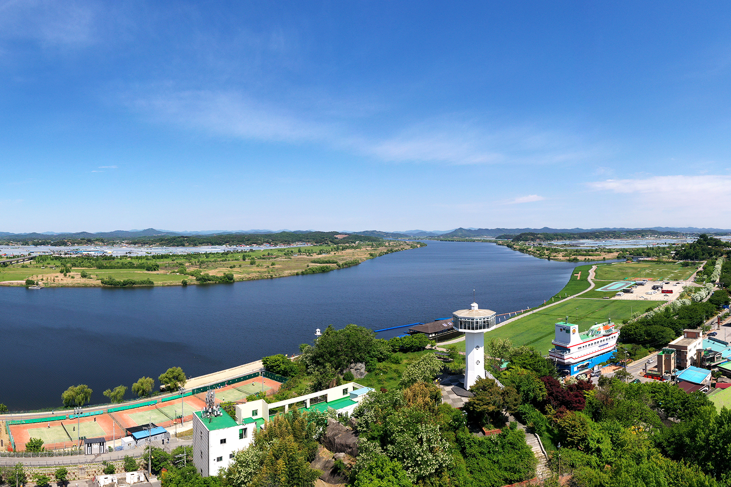 강경포구와 금강 사진