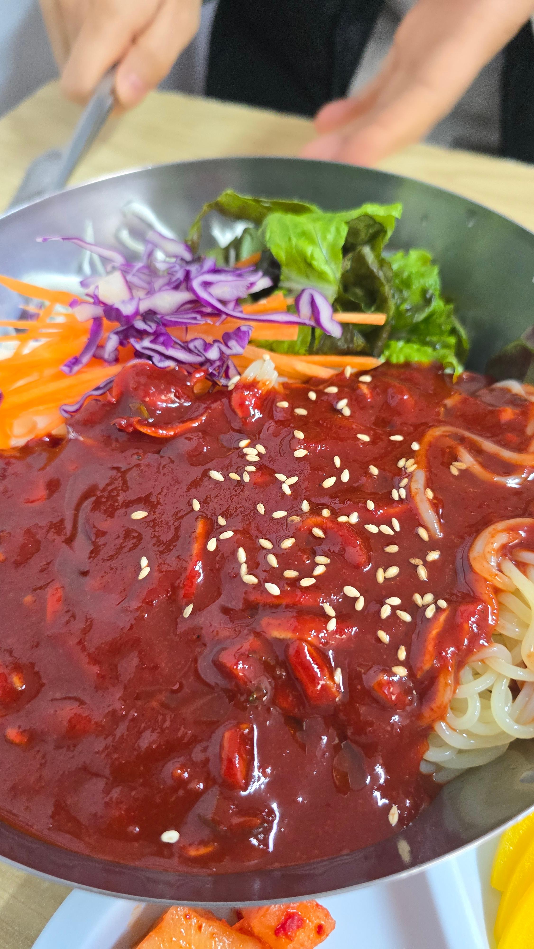 천백돈까스 쫄면