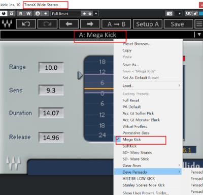 드럼_킥_믹싱 방법_TransX Wide stereo