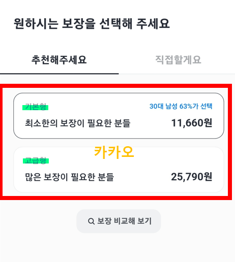 카카오 여행자보험 보험료