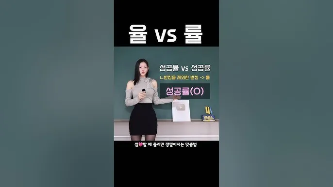 율 률 맞춤법 완벽정리 합격률 합격율_3