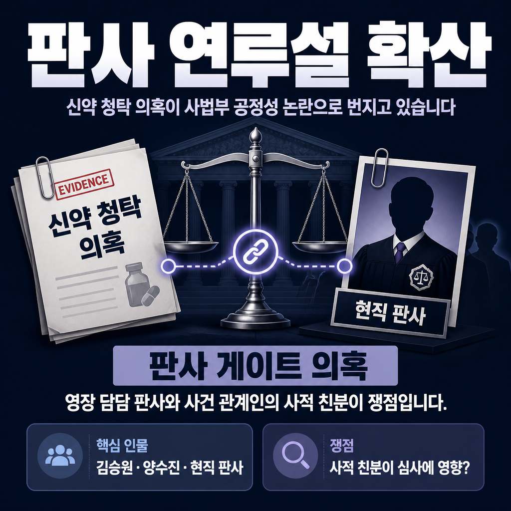 판사 연루설 확산
