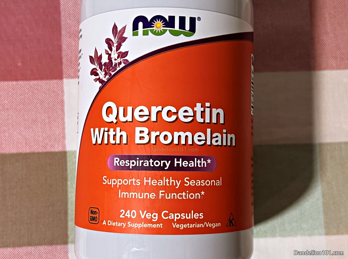 나우푸드 브로멜라인 함유 퀘르세틴 표지