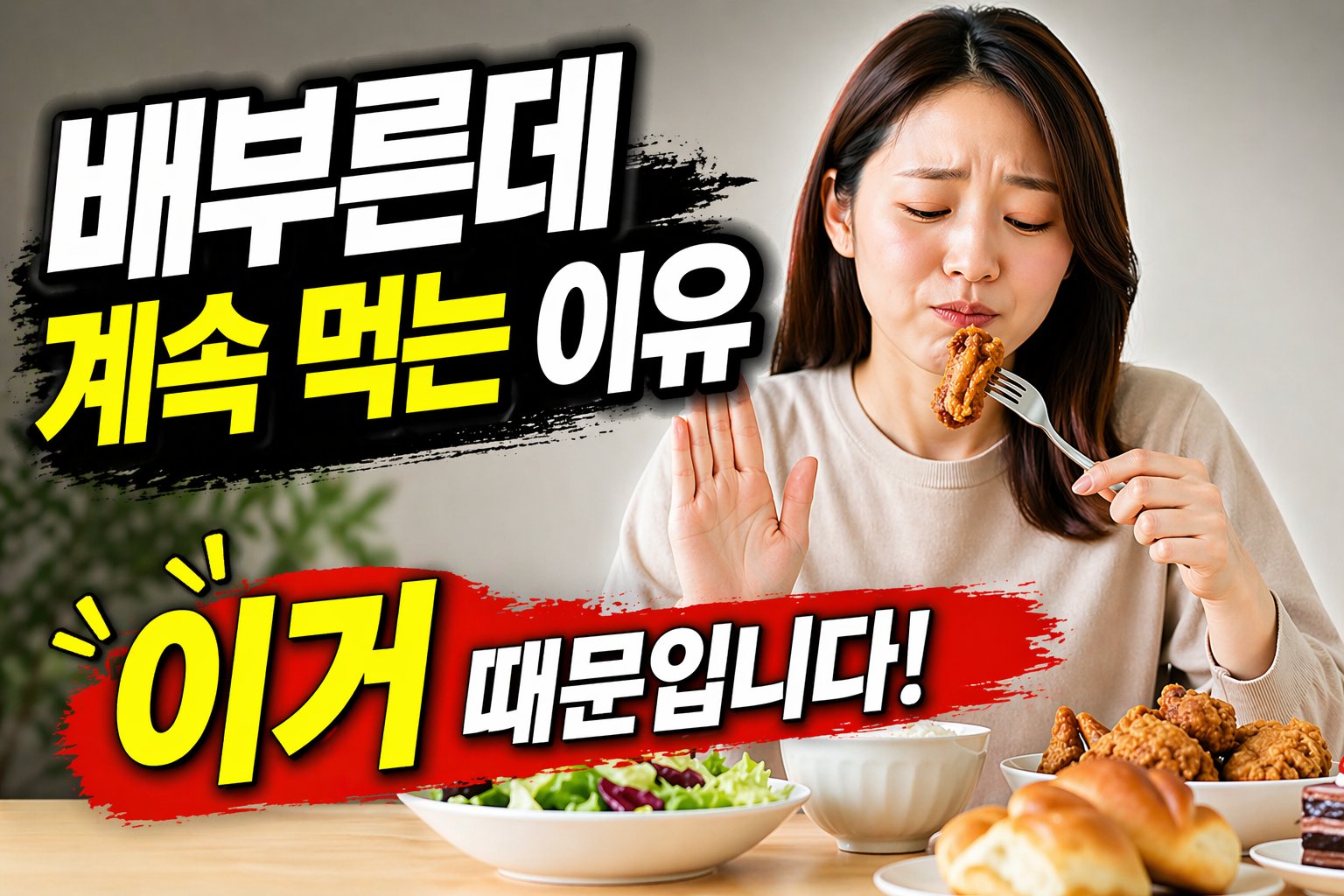 배부른데 계속 먹는 이유
