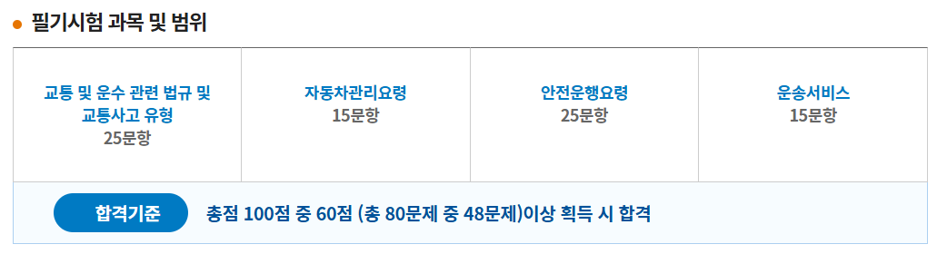 2025년 버스 운전기사 자격증 취득 안내