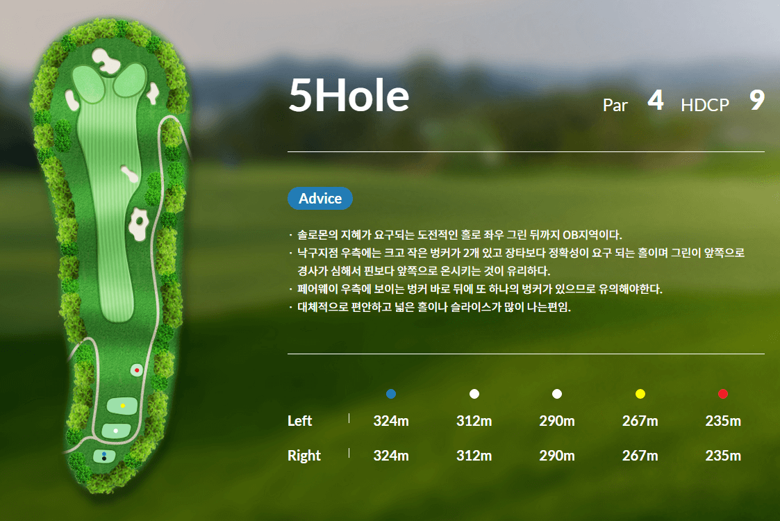 신원 CC 코스 공략도 05