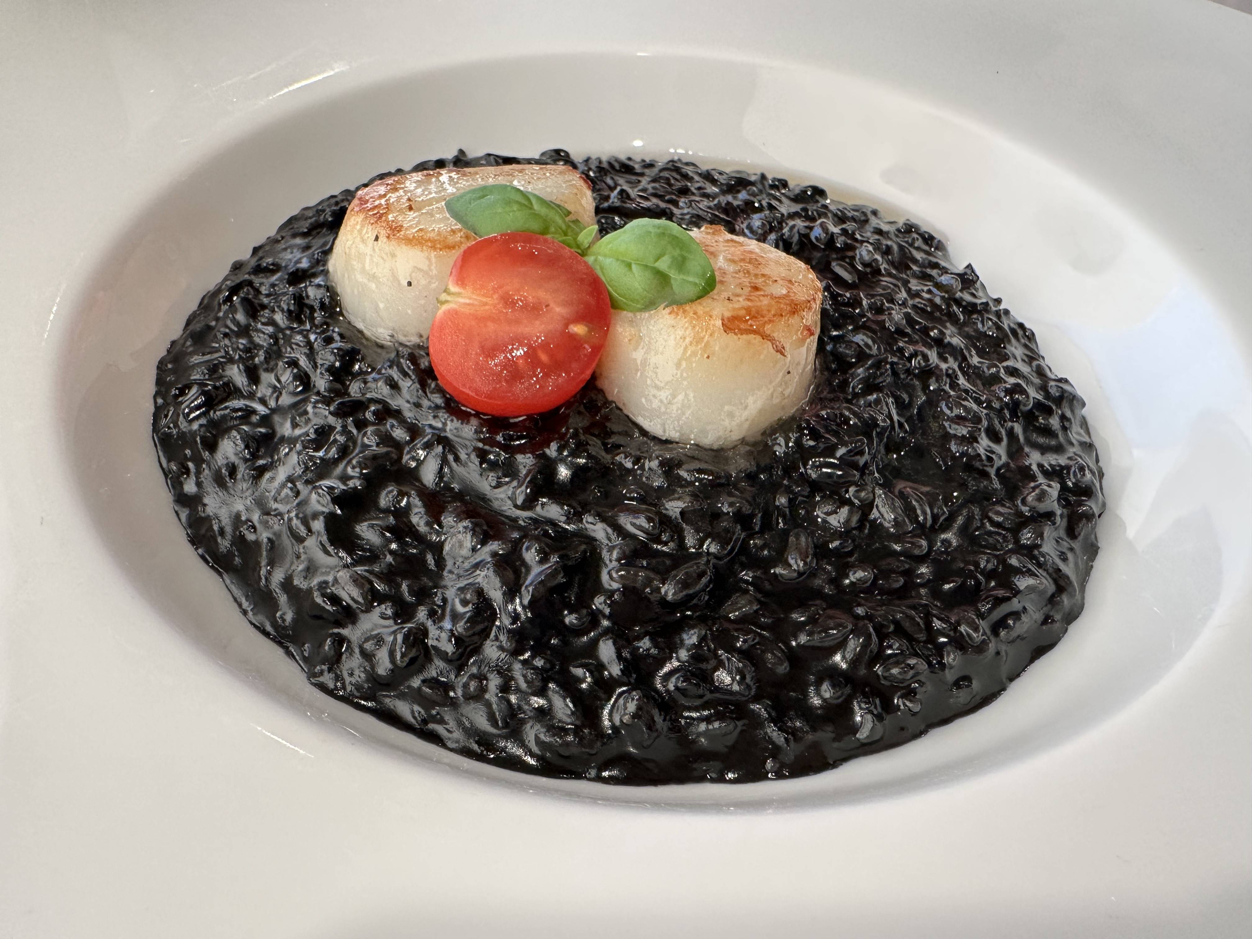 먹물관자 리조또