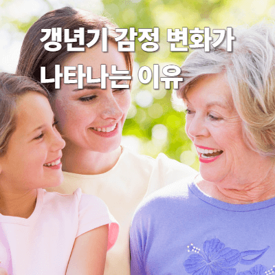 갱년기 감정 변화가 나타나는 이유
