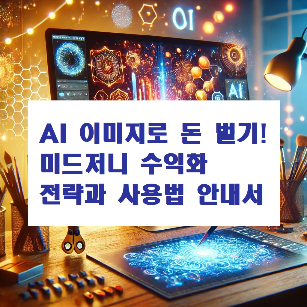 AI 이미지로 돈 벌기! 미드저니 수익화 전략과 사용법 안내서