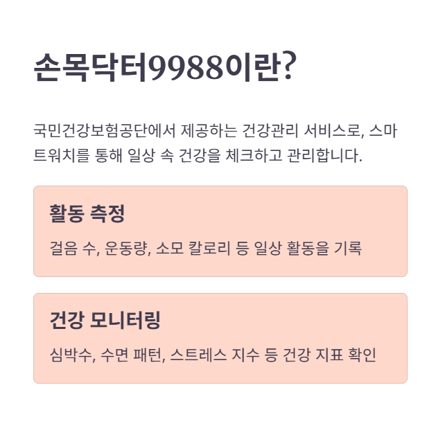 손목닥터9988이란?