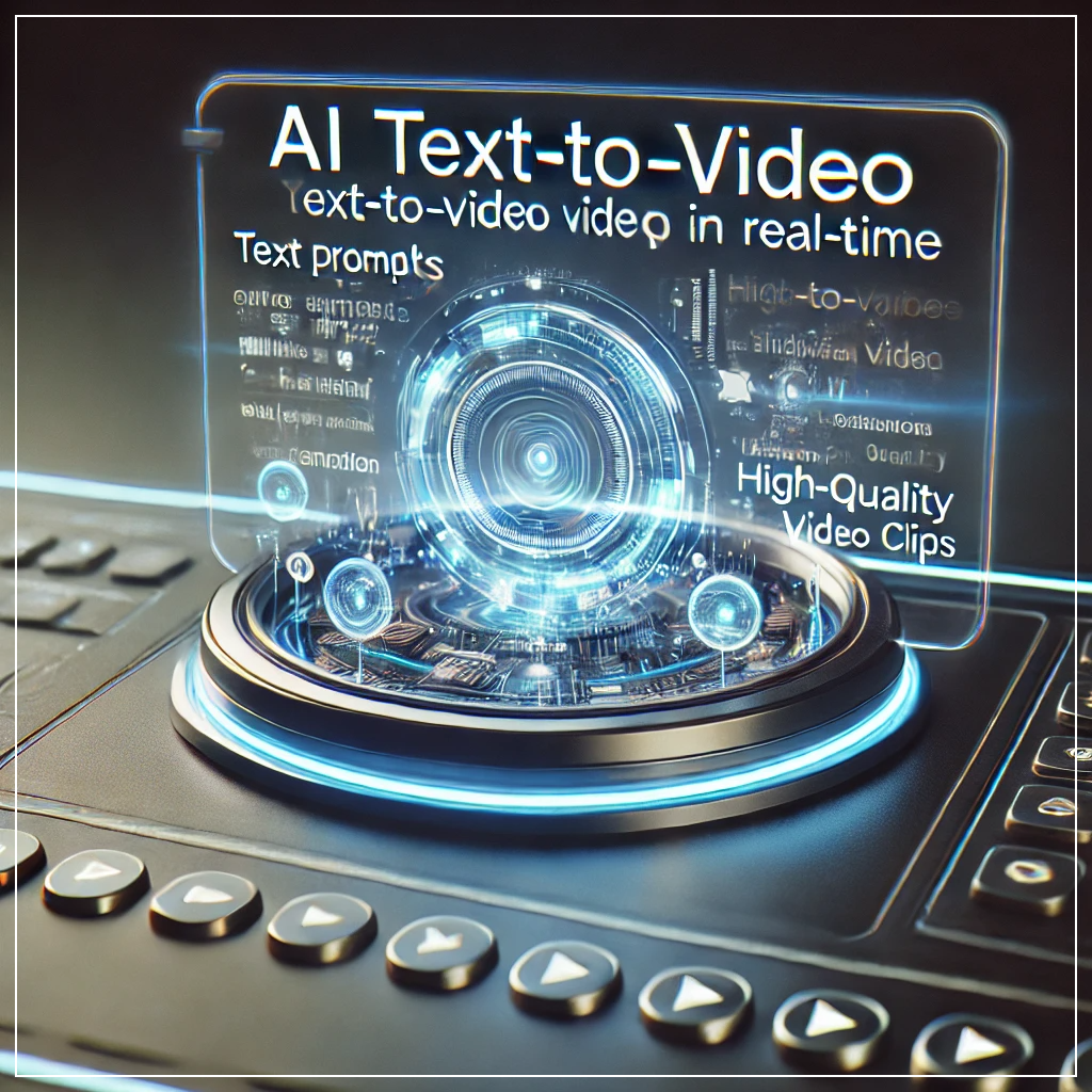 AI가 텍스트 입력을 기반으로 실시간으로 영상을 생성하는 인터페이스