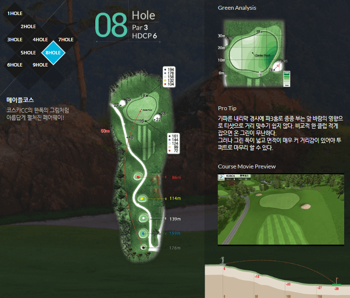 코스카 컨트리클럽 메이플코스 8