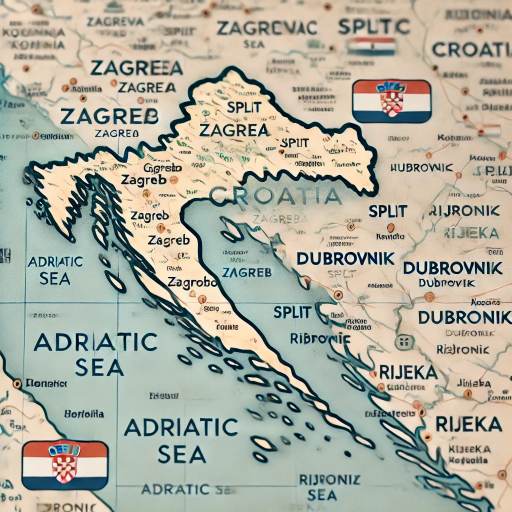 크로아티아 지도 한글판 보는법