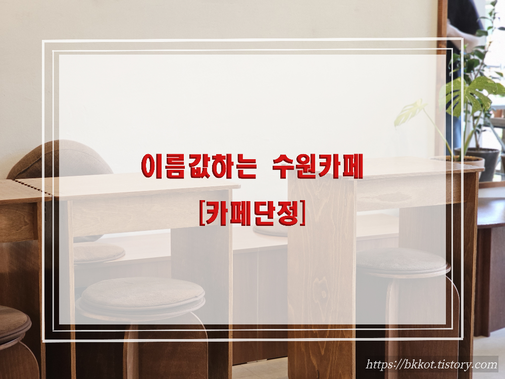 수원권선카페 카페단정