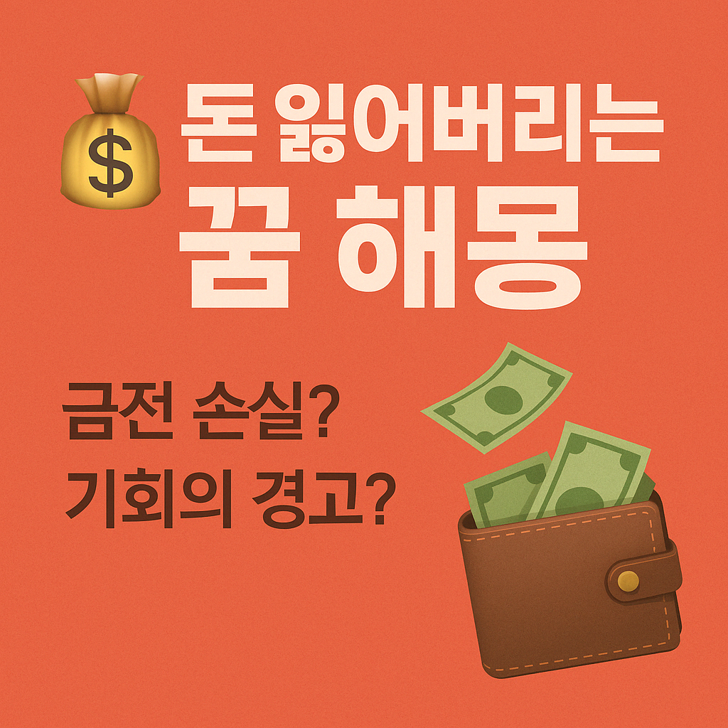 돈 잃어버리는 꿈