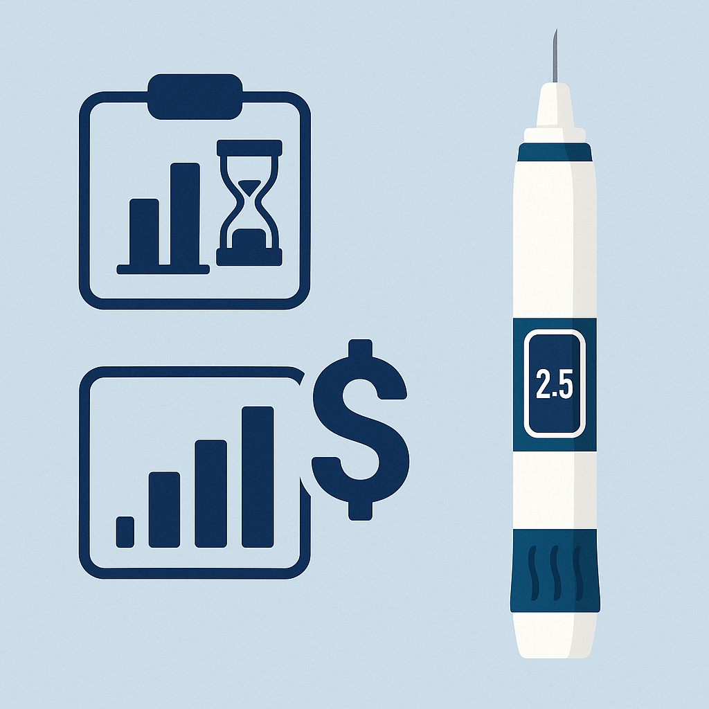 마운자로 부작용 주의사항과 금기 대상 정보를 전달하는 건강 관리 이미지