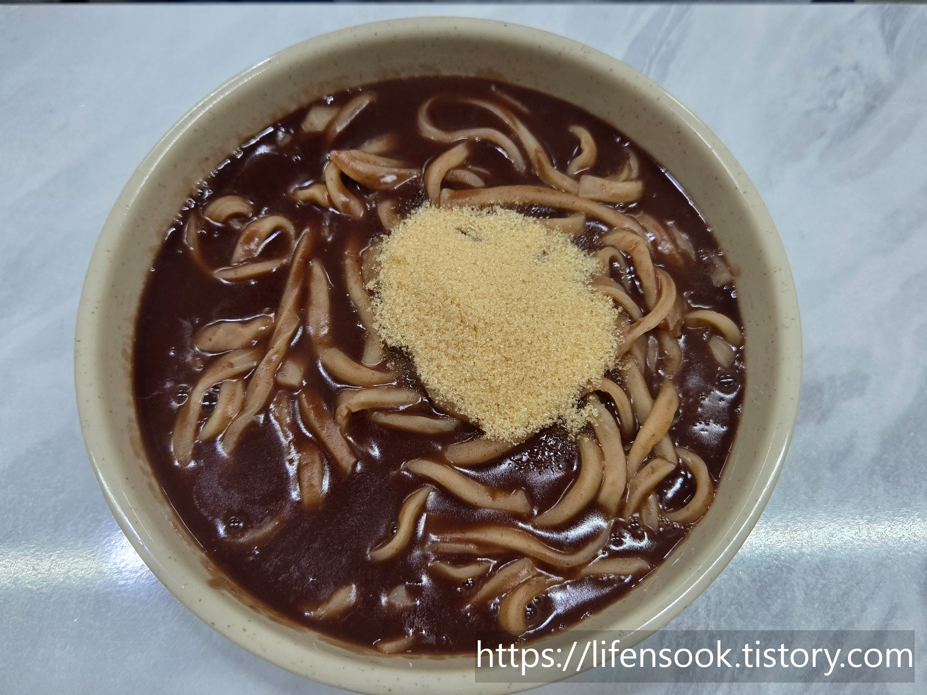 해남팥칼국수 팥칼국수