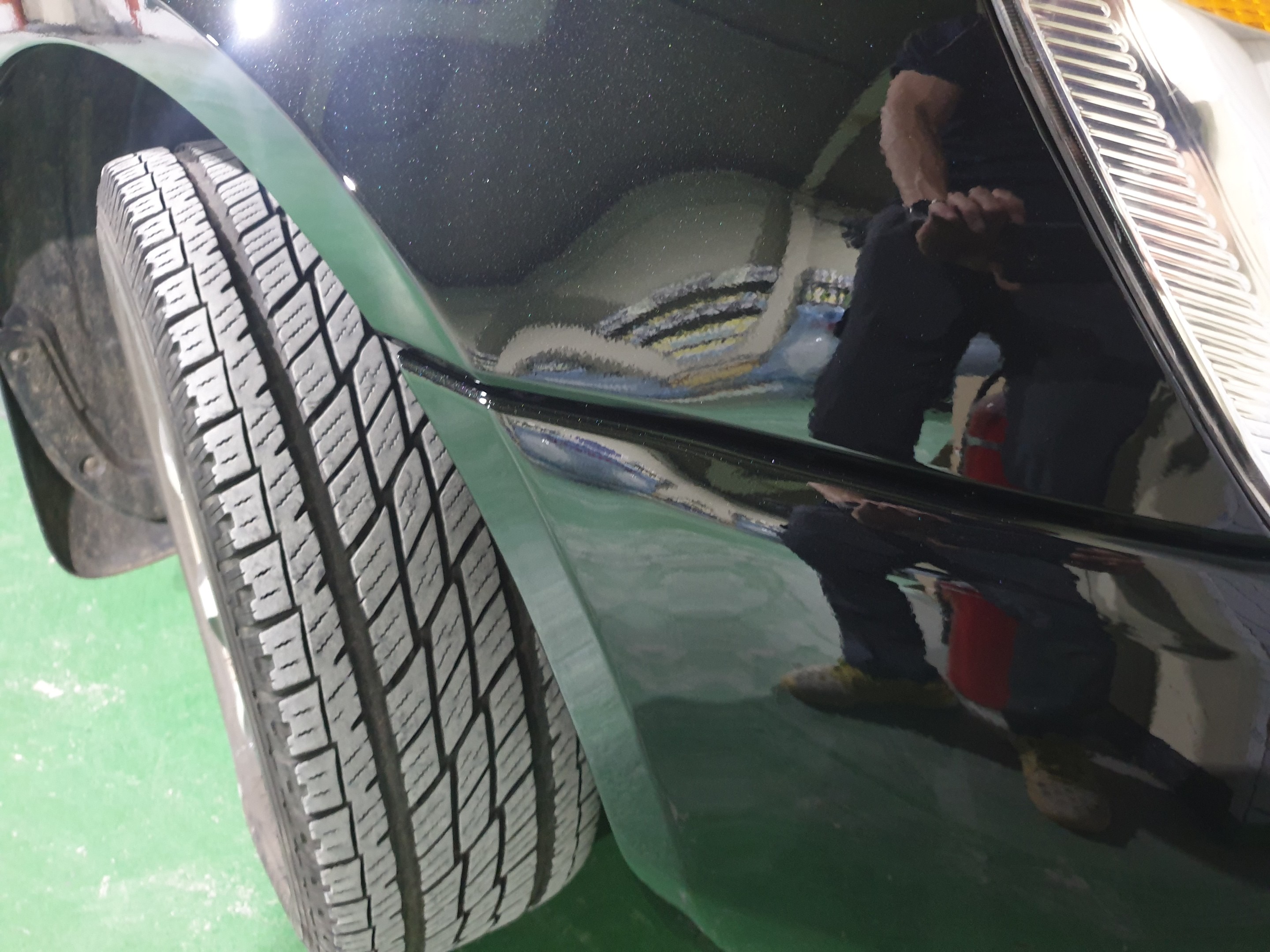 휀다, 범퍼 작업완료