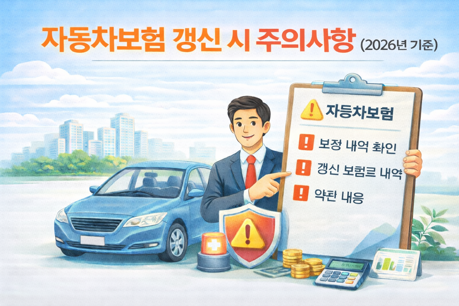 2026년 자동차보험 갱신 주의사항